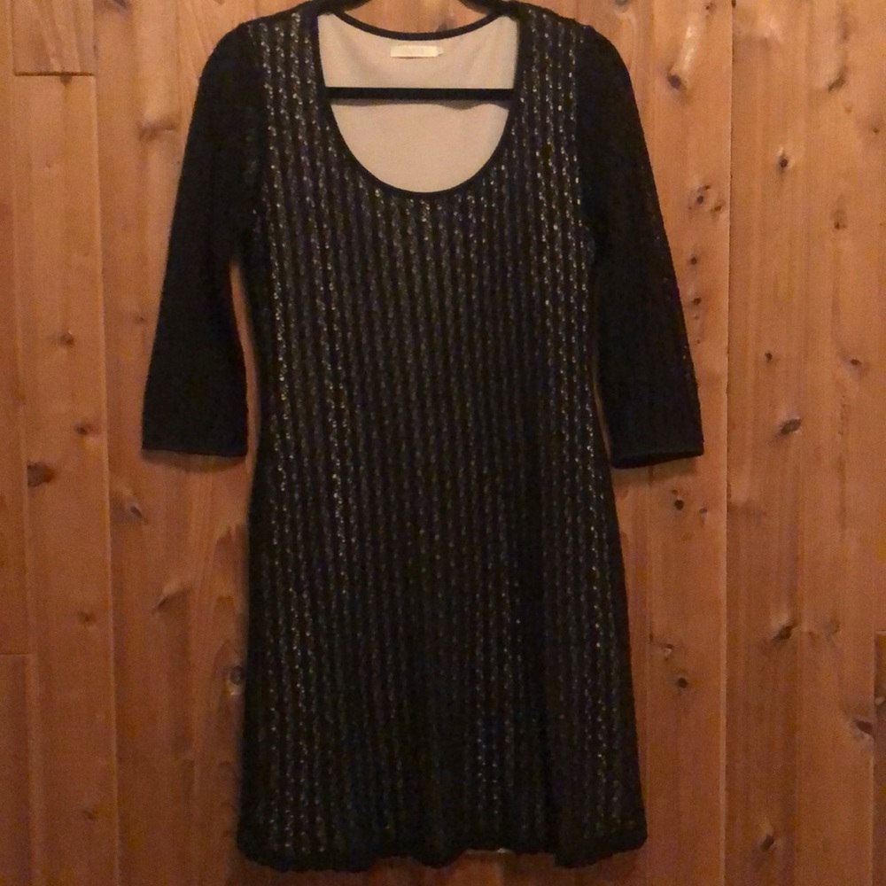 Tulle 3/4 sleeve lace dress medium